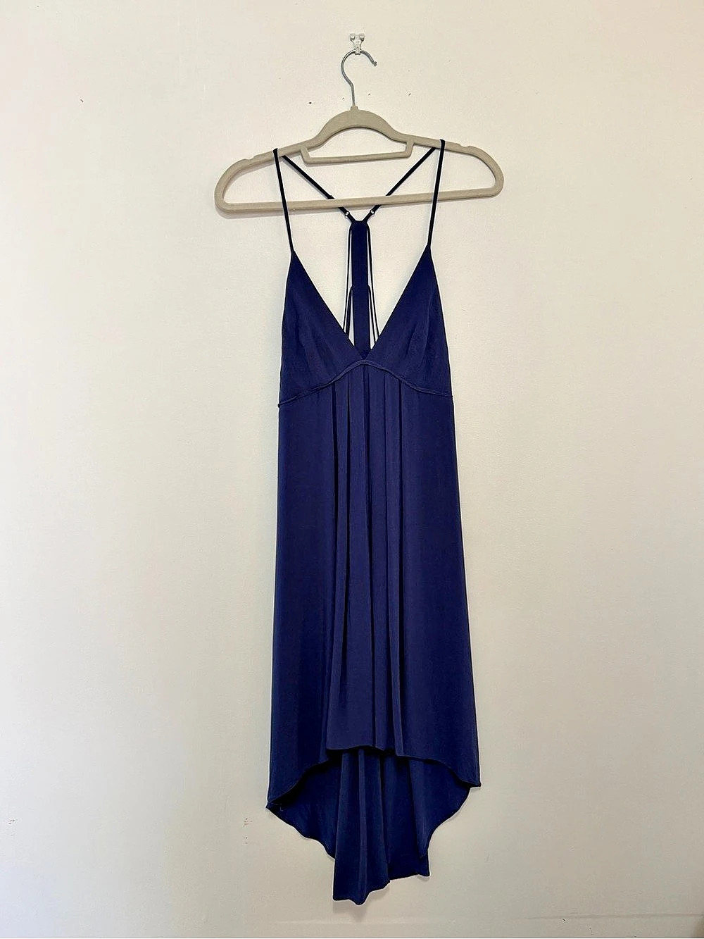 BCBG Generation Navy Strappy Maxi Dress Size Medium Like New